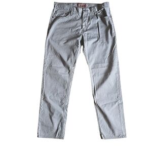 ARIZONA Men's Slim Straight 100% Cotton Gray Pants